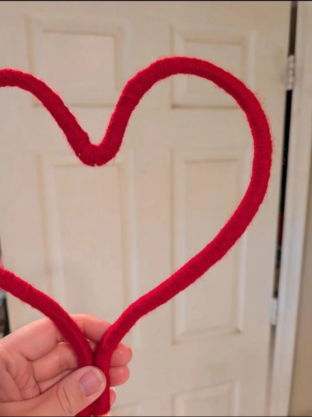 Red Heart-Shaped Rope Ornament